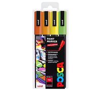 Posca PC-3M Art Paint Markers - Set of 4 - In Plastic Wallet (Citrus Tones)