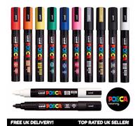 Posca PC-5M Marcatore a Vernice Arte Penna - Professionale 12 Set - Extra Nero +