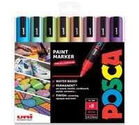 POSCA PC-5M Marcatore a Vernice Arte Penne 1.8-2.5mm Molla Toni 8 Regalo Scatola