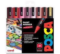 Posca - PC-5M - Paint Marker Art Pens - 1.8-2.5mm - Set of 8 in Gift Box (Valentine's Set)