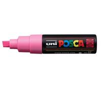 Uni-Ball M PC8K B Marcatore Uni Posca a Tempera, a Scalpello, 8 mm, Rosa Fluo