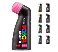 POSCA - Pennarello acrilico MOP'R PCM-22 con punta a timbro, rosa | Pennarello con punta da 3-19 mm e forma ergonomica, adatto a quasi tutte le superfici