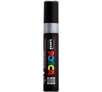 POSCA - Pennarello acrilico PC-17K con punta extra larga, argento | Pennarello con punta rettangolare da 15 mm per quasi tutte le superfici