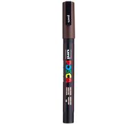 POSCA - Pennarello acrilico PC-3M con punta tonda fine, marrone scuro | Pennarello con punta arrotondata da 0,9-1,3 mm per quasi tutte le superfici