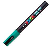 POSCA - Pennarello acrilico PC-3M con punta tonda fine, verde smeraldo
