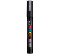 POSCA - Pennarello acrilico PC-5M argento, punta tonda da 1,8-2,5 mm