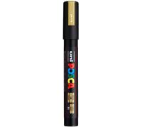 POSCA - Pennarello acrilico PC-5M oro, punta arrotondata da 1,8-2,5 mm
