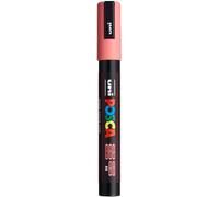 POSCA - Pennarello acrilico PC-5M rosa corallo, punta arrotondata | Pennarello con inchiostro a base d'acqua a pigmenti, coprente, per quasi tutte le superfici, punta sostituibile