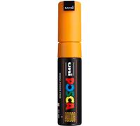 POSCA - Pennarello acrilico PC-8K arancione scuro, punta a cuneo da 8 mm | Pennarello con inchiostro a base d'acqua a pigmenti, elevato potere coprente, per quasi tutte le superfici