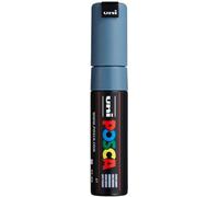 POSCA - Pennarello acrilico PC-8K con punta larga a cuneo, grigio ardesia
