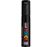 POSCA - Pennarello acrilico PC-8K con punta larga a cuneo, nero