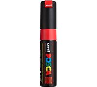 POSCA - Pennarello acrilico PC-8K con punta larga a cuneo, rosso neon