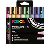 Posca Pennarello Punta Media Colori Pastello 8 Pz (401669)