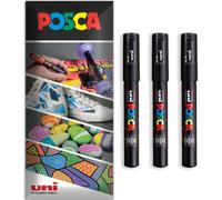 POSCA Pittura Pennarello - Acqua Base Permanente Multi Surface - Confezioni Da 3