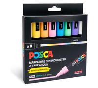 POSCA Set 8 Pennarelli Acrilici PC-5M Pastel Punta 1.8-2.5 mm
