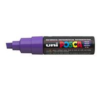 POSCA Uni-BALL - Pennarello a punta larga smussata PC8K, 8 mm, colore: Viola
