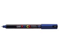 Posca Uni PC-1M - Pennarello per vetro, punta a proiettile, 1,0 mm, colore: Blu