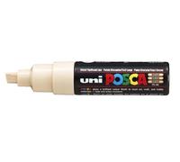Faber-Castell uni-ball 182672 - Pennarello POSCA con punta larga a cuneo, PC 8K, beige, 1 pezzo