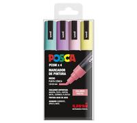 Posca UNI Set di 4 pennarelli PC5M a punta conica colori pastello