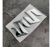 POSDLQU Adesivo 3D Metallo Stemma Auto per Suzuki, Adesivo Emblemi Lettere Autoadesivo, Veicolo Esterno Decorazione Adesivi, D Silver