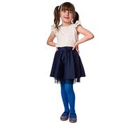 POSE Collant per bambine | opachi 40 denari in microfibra tinta unita per bambini | collant colorati morbidi bianchi e neri | 19 colori e 6 taglie