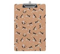 Pose di cani da yoga e Beagle Appunti formato A4 Divertente lavoro estetico Studiare Lettera Lavagna per appunti standard 12,5×8,5 in faesite per l'aula scolastica Bambini che scrivono disegno