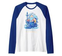 Poseidon Dio del Mare - dei greci per Bambini Ragazzi Ragazze Maglia con Maniche Raglan