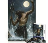 Poseidone che emerge dal mare - Puzzle da 1000 pezzi per adulti - Regalo - Gioco di logica stimolante - Gioco rilassante - Bordi trasparenti - Regalo sincero (38x26cm)