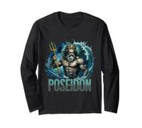 Poseidone Dio del Mare Mitologia Greca Antica Grecia Mito Epico Maglia a Manica