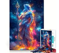 Poseidone, Dio del Mare - Puzzle da 1000 pezzi per adulti - Regalo - Gioco di logica stimolante - Gioco rilassante - Bordi chiari - Regalo sentito (38x26cm)