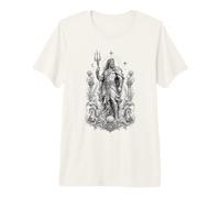 Poseidone Sea Dio Onde Oceano Mitologia Greca Opera d'Arte Maglietta Premium
