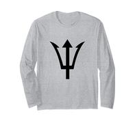 Poseidone Tridente/Nettuno Tridente Greco Dio Design Maglia a Manica