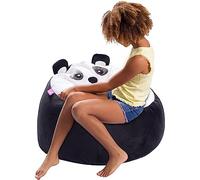 Posh Creations Poltrona a sacco per bambini, morbida e confortevole, con motivo panda, motivo animali