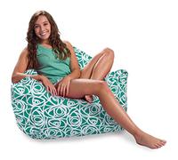Posh Creations Poltrona a sacco strutturata comoda per giocare, leggere e guardare la TV, Malibu Lounge, tela - Rose Mint (XSHC-ST063)