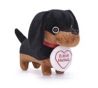 Posh Paws Swizzles Love Hearts Dave the Dachshund 'Clever Sausage' Dog 7" (18CM)