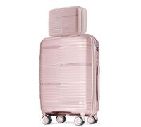 POSH Valigetta in polipropilene - borse per cosmetici, bagaglio a mano, valigia e trolley di medie e grandi dimensioni - valigia da viaggio con serratura TSA e ruote doppie silenziose - impilabile
