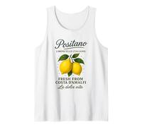 Positano Amalfi Coast Retro Italian Lemons Canotta