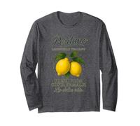 Positano Amalfi Coast Retro Italian Lemons Maglia a Manica