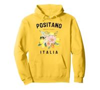 Positano Frutta Italiana Fiore Limone Arte Italia Amalfi Italia Felpa con Cappuccio