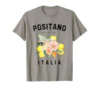 Positano Frutta Italiana Fiore Limone Arte Italia Amalfi Italia Maglietta