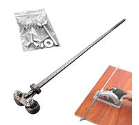 Positioning Calipers for Precise Measurements & Easy Wood Cutting, Stainless Steel Cutting Guide for Circular Saws, Adjustable Precision Caliper Guide Furniture Making (Dual bearings,80CM/31.5in)