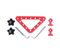 Positioning Squares Aluminum Alloy Right Angle Clamps 45° 90° | Woodworking Tools for Accurate Angles/Height/Length Measurement | Metric Imperial Scales 10-120mm
