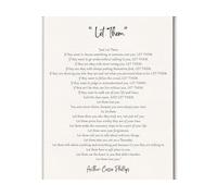 Positive Affirmations Canvas Print - Let Them Poem Inspirational Wall Art with Self-Love Quotes, Motivational Poster for Home Decor, Office, and Bedroom(Framed,12x18inch(30x45cm))