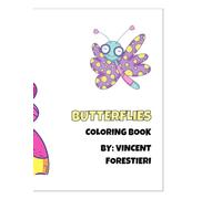 Positive Butterfly Affirmations Coloring Book