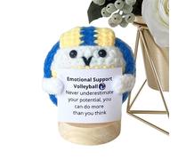 Positive Crochet Ball, Inspirational Knitting Accessory, 1.57in Motivational Support Yarn, Motivational Quote Design, Stress Relieving Tool for Home, Desktop Use, Inspiration, Stress