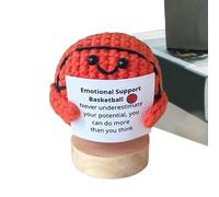 Positive Crochet Ball, Inspirational Knitting Accessory, 1.57in Motivational Support Yarn, Motivational Quote Design, Stress Relieving Tool for Home, Desktop Use, Inspiration, Stress