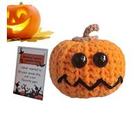 Positive Crochet | Testa di all'Uncinetto Fatto a Mano con Messaggi Positivi - Decorazione Ispirazionale da Collezione per Scrivania Casa Compleanno Regalo Amici Famiglia Colleghi