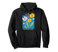 Positive Floral Flower, Inspirational, Blooming Flower Felpa con Cappuccio