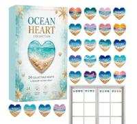 Positive Heart - 10.24 Inch Acrylic Advent Countdown Calendar Gift
