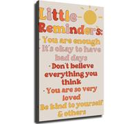 Positive Mental Health Affirmations Poster Inspirational Little Reminders for Wall Art(Unframed,12x18inch(30x45cm))